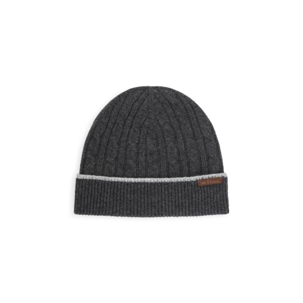 Kiton Cable-Knit Beanie Men
